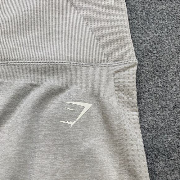 Gymshark Leggings Womens XS Shadow Contrast Rib Seamless Compression Zip Pocket - Picture 3 of 11